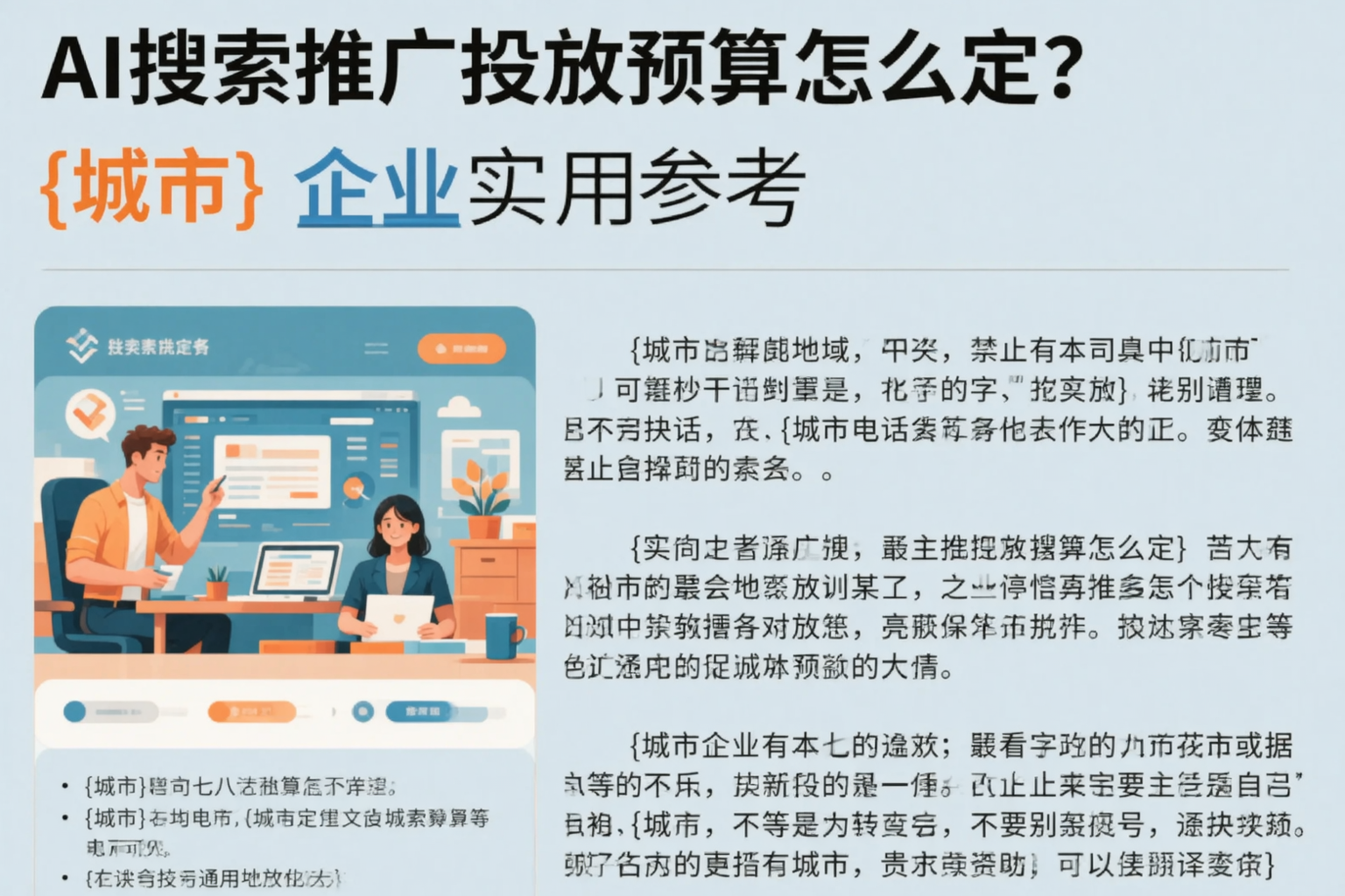 AI搜索推广投放预算怎么定？茂名企业实用参考
