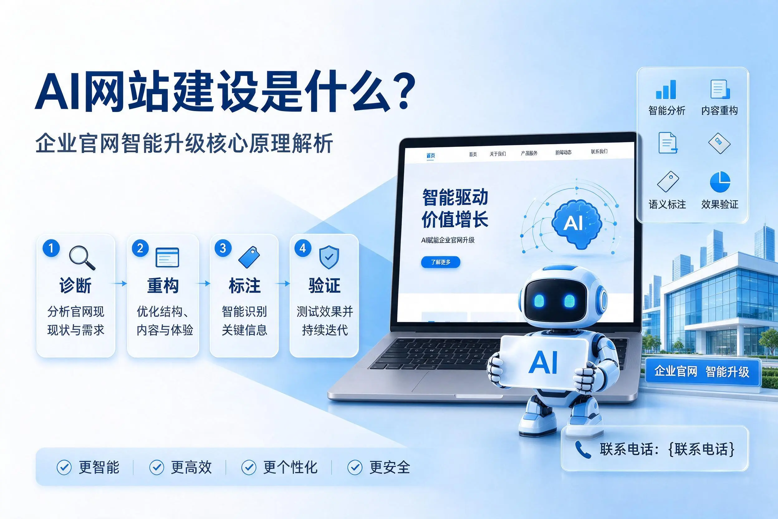 AI网站建设是什么？茂名企业官网智能升级核心原理解析